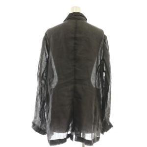 SLOBE IENA 25SS ラミージョーゼットジャケット チャコールグレー /SS OS