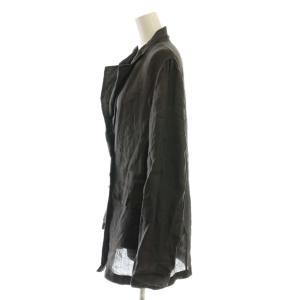 SLOBE IENA 25SS ラミージョーゼットジャケット チャコールグレー /SS OS