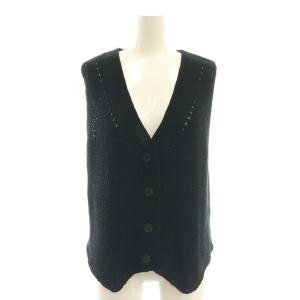 25SS ニットジレ ベスト 黒 ブラック /SS OS