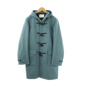 140sメリノウールメルトンダッフルコート アウター L スカイブルー /HK OS