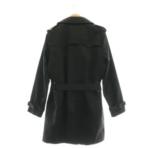 BARNEYS NEW YORK シングルトレンチコート ロング 50 黒 ブラック /AT OS