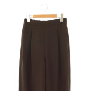 EVERYDAY I LIKE 24AW イージーワイドパンツ 34 ダークブラウン /ES OS