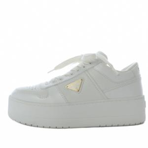 ダウンタウン ボールド レザー スニーカー 37 ホワイト 1E792M