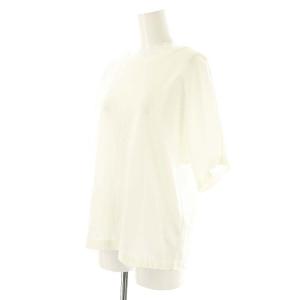 ebure ピュアオーガニックバイオクルーネックカットソー Tシャツ 38 ホワイト /DF OS