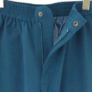 HYKE 24SS ポリエステルイージーパンツ ワイド 1 ブルー /HK OS