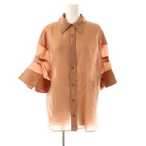 25SS Tori Maddox Shirt シャツ 五分袖 38 テラコッタ /DF OS