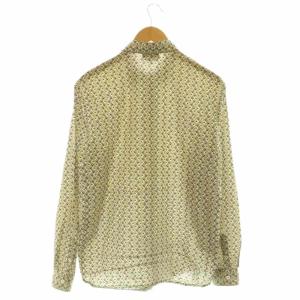A.P.C. フラワー柄長袖シャツ コットン S ベージュ /DF OS