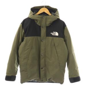 マウンテンダウンジャケット GORE-TEX ナイロン ND91930 M カーキ ブラック