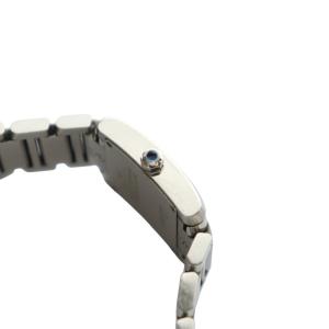 Cartier タンクフランセーズ SM 腕時計 クォーツ ローマン文字 白文字盤 ステンレススチール