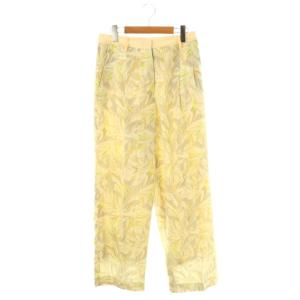 Leaf Tuck Trousers パンツ テーパードパンツ 36 グレー ベージュ /DF OS