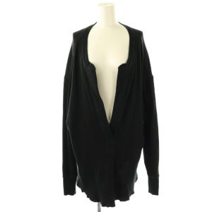 サーマルスキッパープルオーバー チュニック カットソー 長袖 F ブラック /DF OS