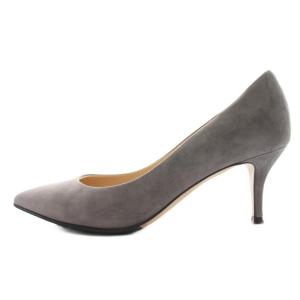PELLICO スウェードポインテッドトゥパンプス 36 グレージュ /SS OS