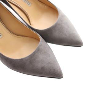 PELLICO スウェードポインテッドトゥパンプス 36 グレージュ /SS OS
