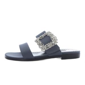 TITUBAFLAT JEWEL サンダル ビジュー 36 グレー