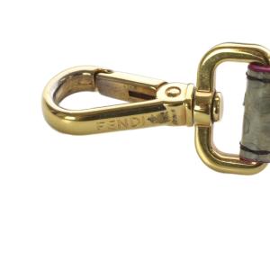 FENDI ストラップユー ショルダーストラップ パイソン レザー バイカラー グレー パープル /YO4 OH