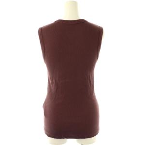 Deuxieme Classe 25SS dignity sleeveless タンクトップ カットソー リブ ダークブラウン /ES
