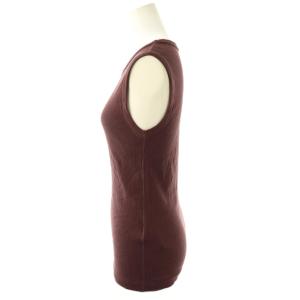 Deuxieme Classe 25SS dignity sleeveless タンクトップ カットソー リブ ダークブラウン /ES