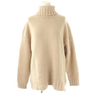 ジーロンラムズ カシミヤ ドロップショルダー ニット セーター 長袖 2 ベージュ /HK OS SH