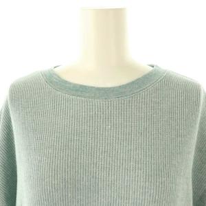 URBAN RESEARCH DOORS 25SS タックフライスフレンチTシャツ サマーニット セーター M スモークグリーン /ES OS