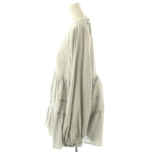 yori ティアードロングブラウス F ライトグレー /ES OS SH