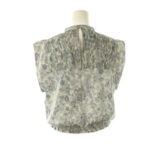 CLANE CHINTZ FLOWER SQUARE SLEEVE ブラウス 1 オフホワイト マルチカラー /DO