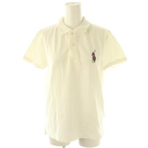 ビーズ刺繍ロゴポロシャツ S オフホワイト /DO OS