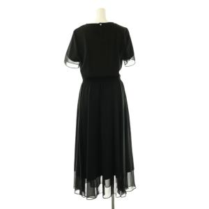 EPOCA ショートスリーブフレアワンピース 40 ブラック /DO OS