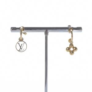 LOUIS VUITTON ブックル ドレイユ ブルーミング ピアス ゴールドカラー M64859