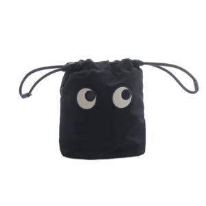 Eyes ドローストリング ポーチ 黒 ブラック /SR39