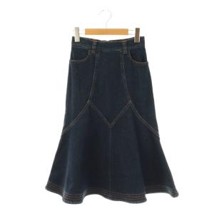 デニムスカート ロング 34 ネイビー /HK OS