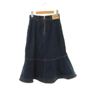 SEE BY CHLOE デニムスカート ロング 34 ネイビー /HK OS