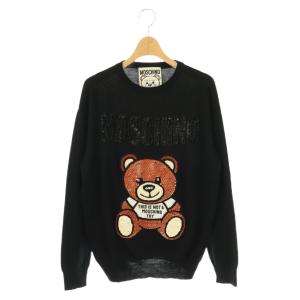 クチュール COUTURE ベア プルオーバーニット セーター 長袖 ブラック /HK OS