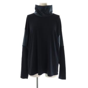 ハイネック 切替 長袖カットソー 切替 42 ネイビー /HK OS