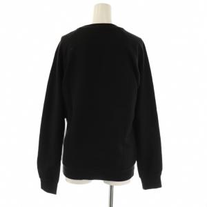 EMPORIO ARMANI イーエーセブン EA7 ロゴ ラメ スタッズ 長袖 Tシャツ カットソー M ブラック /HK OS