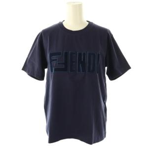 ロゴ 半袖 Tシャツ カットソー M ネイビー /HK OS