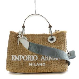 ラフィア 2WAY ハンドバッグ ショルダーバッグ 斜め掛け ベージュ /YO1