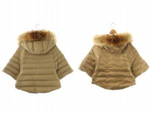 TATRAS リバーシブルダウンポンチョ ジャケット 01 ベージュ LTA20A4692