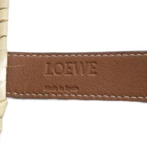 LOEWE ラージ バスケット トートバッグ タン×ナチュラル