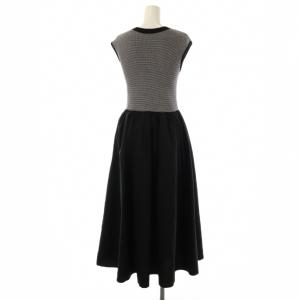 Apuweiser-riche 23AW 前後2WAYタフタドッキングワンピース ロング 2 ブラック /DF OS