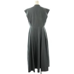 CELFORD サーキュラーエンブロイダリーワンピース ロング フレンチスリーブ 38 ブルー /HK OS