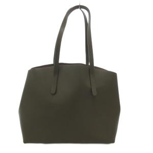 FURLA トートバッグ ロゴ レザー カーキ /JS