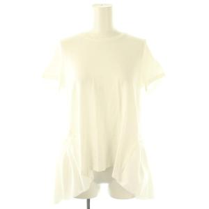 ヘムギャザー半袖カットソー 38 ホワイト /ES OS