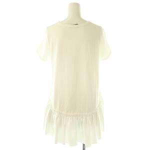 YOKO CHAN YOKOCHAN ヘムギャザー半袖カットソー 38 ホワイト /ES OS