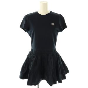 SHIRT GATHERED TEE Tシャツ カットソー チュニック 36 ネイビー /ES OS