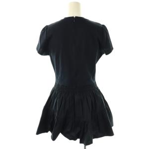 BORDERS at BALCONY SHIRT GATHERED TEE Tシャツ カットソー チュニック 36 ネイビー /ES OS