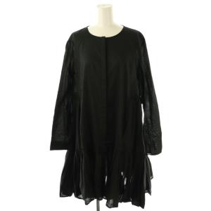 martel dress ワンピース 膝丈 長袖 XS ブラック /HK OS