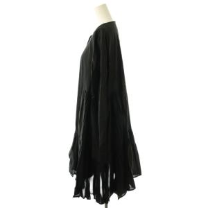 Merlette martel dress ワンピース 膝丈 長袖 XS ブラック /HK OS