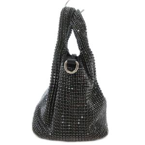 GRACE CONTINENTAL 24年 ハンドバッグ ショルダー 2WAY ラインストーン 黒 ブラック 2WAY /AE