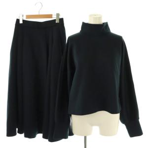 セットアップ トップス カットソー スカート ロング ネイビー /HK OS