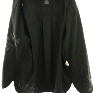 Porter Classic カシミヤ ハンド刺繍 カーディガン L チャコール ライトグレー